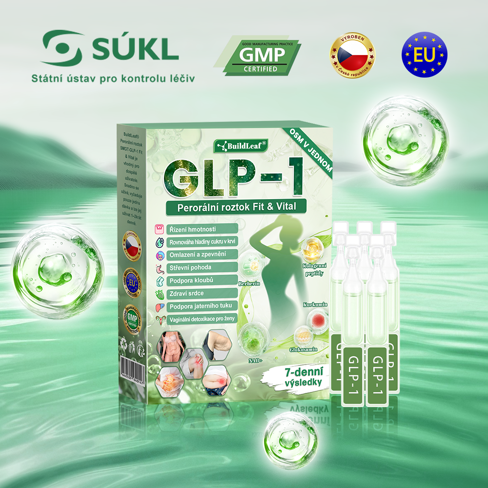 BuildLeaf® GLP-1 8-v-1 Fit & Vital Řešení ✨✨ (Jednou denně, viditelné změny za 7 dní) ✅ Obezita, kardiovaskulární zdraví, cukrovka, spánková apnoe, zdraví střev, problémy se klouby a další.