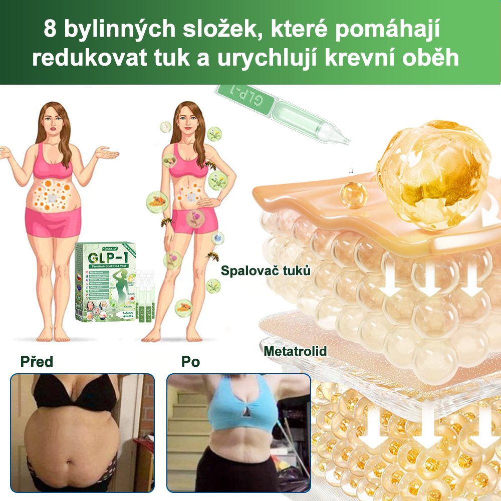 BuildLeaf® GLP-1 8-v-1 Fit & Vital Řešení ✨✨ (Jednou denně, viditelné změny za 7 dní) ✅ Obezita, kardiovaskulární zdraví, cukrovka, spánková apnoe, zdraví střev, problémy se klouby a další.