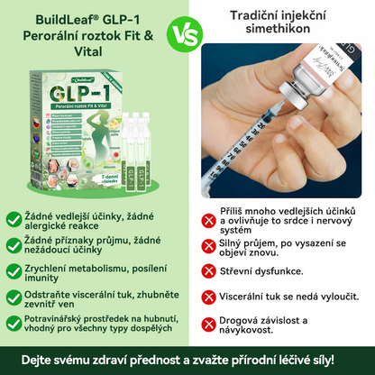 BuildLeaf® GLP-1 8-v-1 Fit & Vital Řešení ✨✨ (Jednou denně, viditelné změny za 7 dní) ✅ Obezita, kardiovaskulární zdraví, cukrovka, spánková apnoe, zdraví střev, problémy se klouby a další.