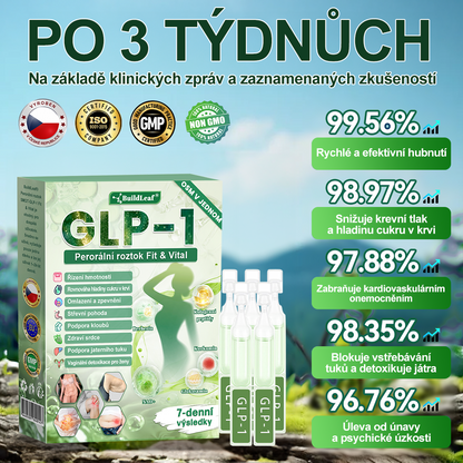 BuildLeaf® GLP-1 8-v-1 Fit & Vital Řešení ✨✨ (Jednou denně, viditelné změny za 7 dní) ✅ Obezita, kardiovaskulární zdraví, cukrovka, spánková apnoe, zdraví střev, problémy se klouby a další.